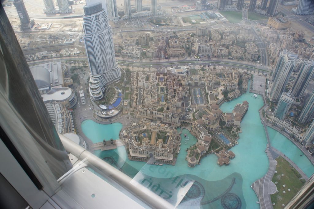 Dubai, from Burj Khalifa, dwarfing skyscrapers