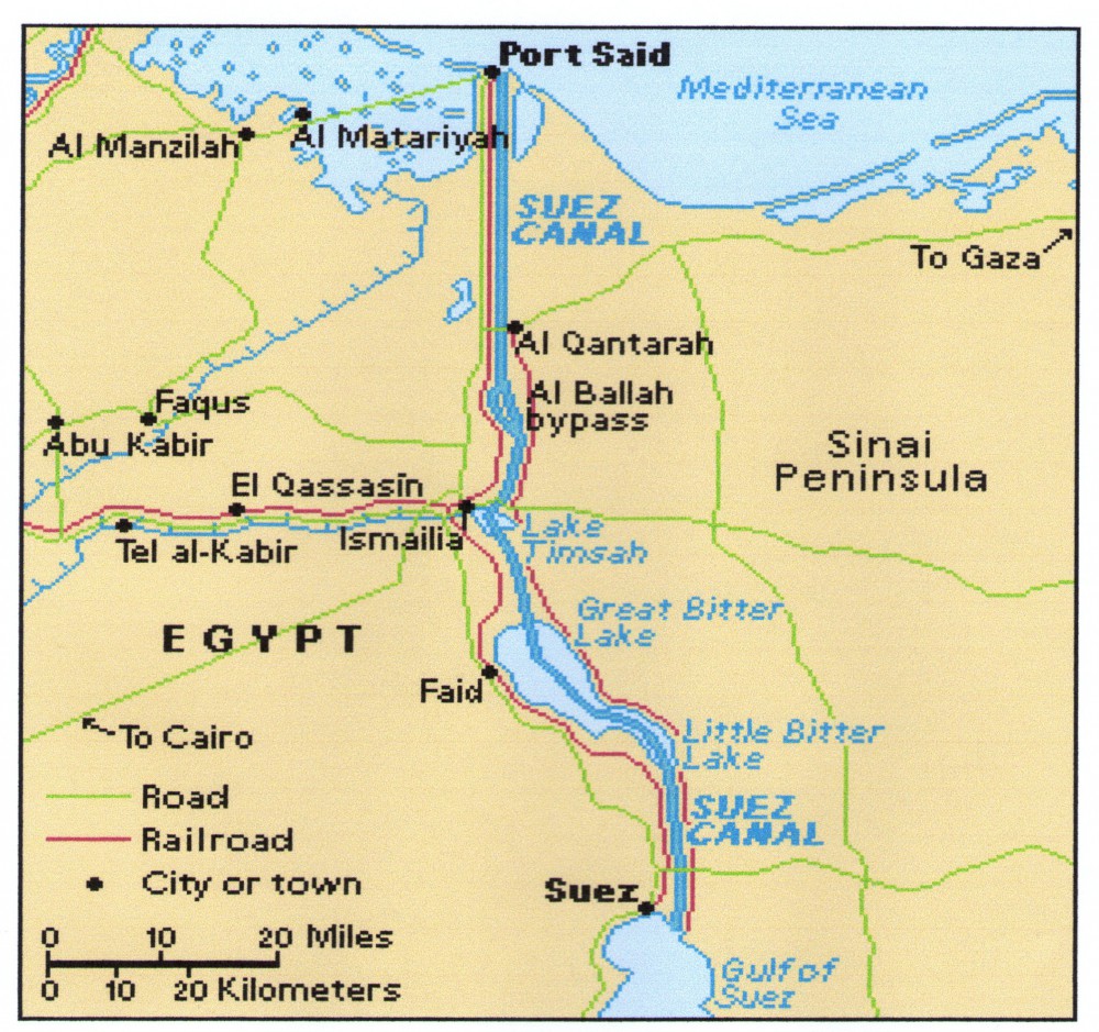 Suez-Kanal - eröffnet 1869